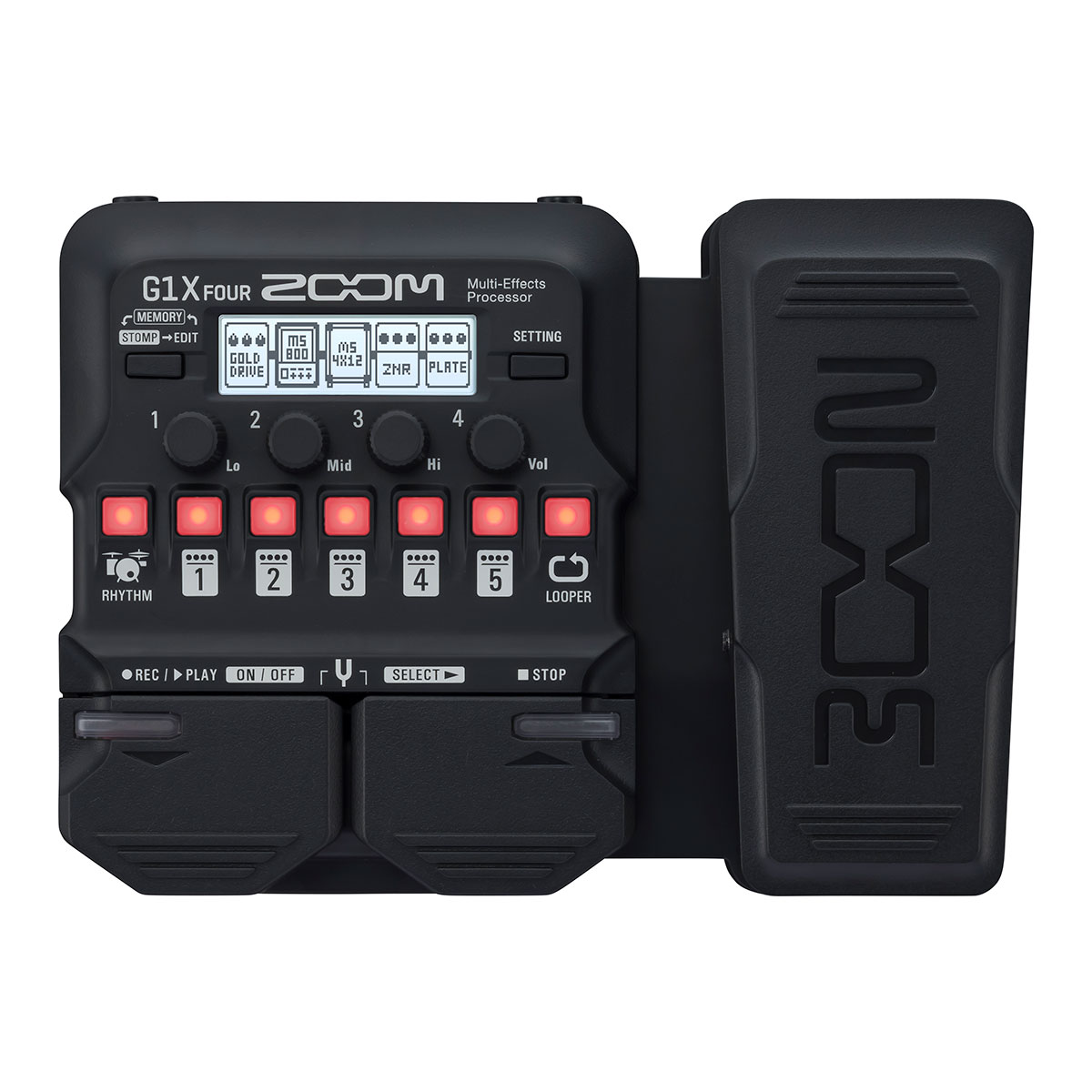 Zoom G1X FOUR Multi-effects Processor with Expression Pedal<br>G1X FOUR